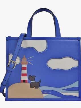 NWT Radley London Shore Thing Small Blue Leather Satchel🌞☀️🌅